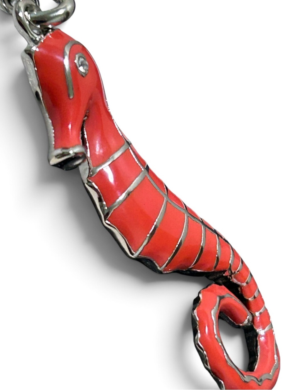 COACH Enameled Seahorse and Starfish Jeweled Bag Charm/ Keyring - Picture 3 of 8